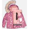 Little Cat Print 2-Piece Snowsuit, Golden Oak - Snowsuits - 4