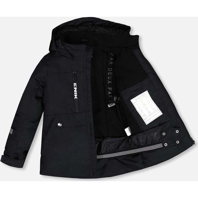 2-Piece Snowsuit, Black & Chocolate - Snowsuits - 4
