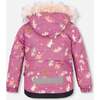 Little Cat Print 2-Piece Snowsuit, Golden Oak - Snowsuits - 5