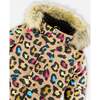 Leopard Print One-Piece Snowsuit, Multicolors - Snowsuits - 5