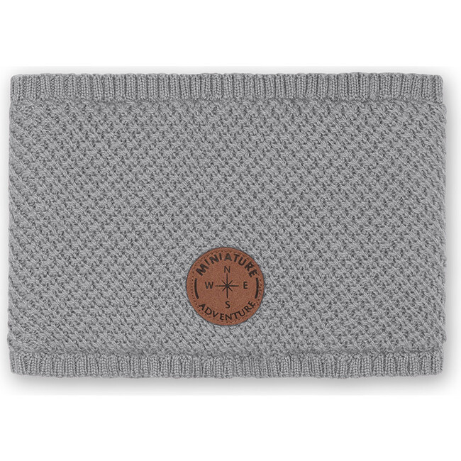 Double Layer Merino GOI Neckwarmer, Monument Blue - Scarves - 2