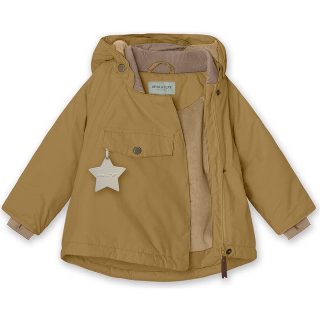 WANG Fleece Lined Winter Jacket, Medal Bronze - Parkas - 3