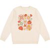 Pumpkin Daisy Doodle Adult Sweatshirt, Natural - Sweatshirts - 1 - thumbnail