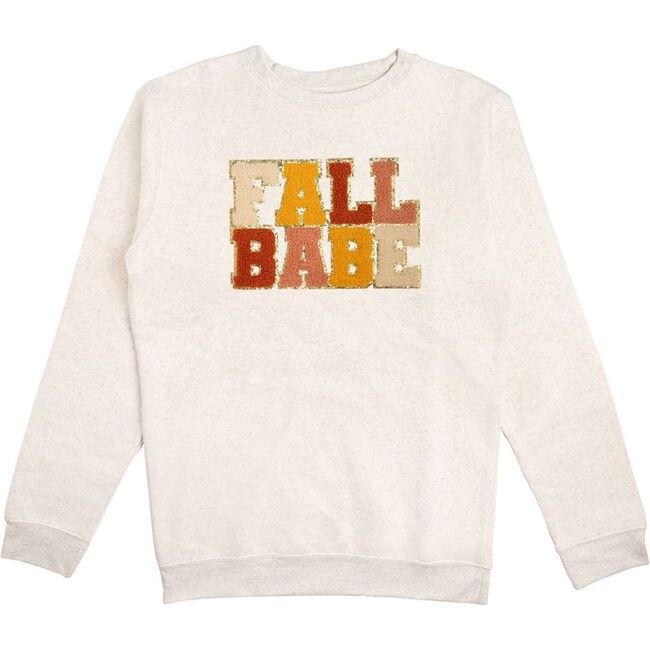 Fall Babe Patch Adult Sweatshirt, Natural