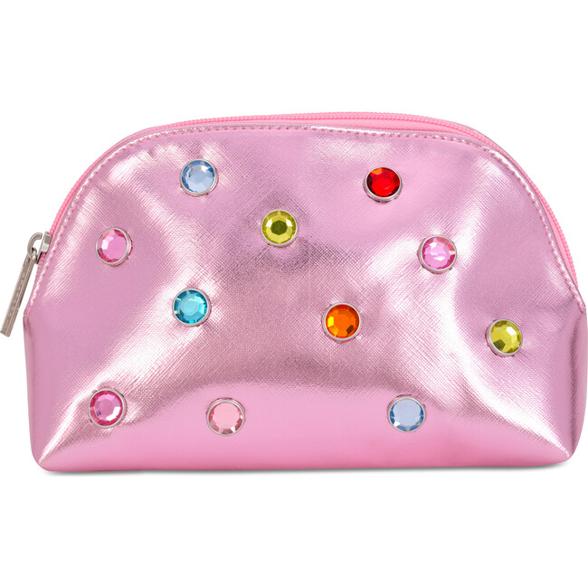 Pink Candy Gem Oval Cosmetic Bag