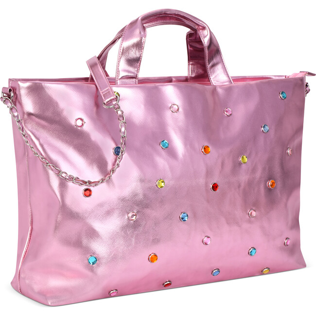Pink Candy Gem Overnight Bag - Bags - 3