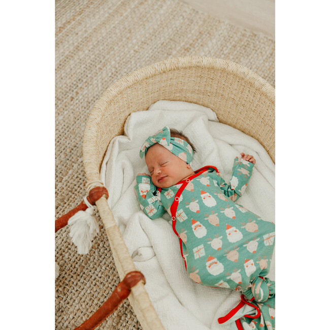 Prancer Newborn Knotted Gown - Nightgowns - 2