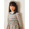 Floral Ruffle Collar Dress, Multicolors - Dresses - 2