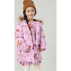 Girls Paulina Puffer, Lavender Poppy - Puffers & Down Jackets - 2
