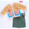 Girls Ruth Jacket, Camel Color Block - Fleece & Sherpa Jackets - 2