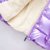 Girls Pete Puffer, Purple Metallic - Puffers & Down Jackets - 4
