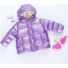 Girls Pete Puffer, Purple Metallic - Puffers & Down Jackets - 6