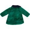 Girls Kate Coat, Emerald Faux Fur - Faux Fur Coats - 7