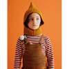 Slip-On Knit Ribbed Hood, Marigold - Hats - 2