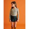 Skating Pond Knit Pleated Mini Yoke Skirt, Camp Green - Skirts - 3