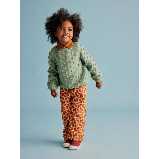 Popcorn Knit Long Sleeve Sweater, Mojave - Sweaters - 3