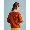 Popcorn Knit Long Sleeve Sweater, Fox - Sweaters - 3