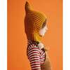 Slip-On Knit Ribbed Hood, Marigold - Hats - 3