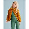 Popcorn Knit Buttoned Cardigan, Marigold - Cardigans - 3