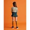 Skating Pond Knit Pleated Mini Yoke Skirt, Camp Green - Skirts - 4