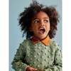 Popcorn Knit Long Sleeve Sweater, Mojave - Sweaters - 4