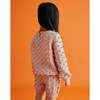 Popcorn Knit Long Sleeve Sweater, Rosette - Sweaters - 4