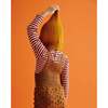 Slip-On Knit Ribbed Hood, Marigold - Hats - 4