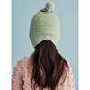 Pointy Peak Knit Pom Pom Tie-Neck Hat, Mojave - Hats - 5