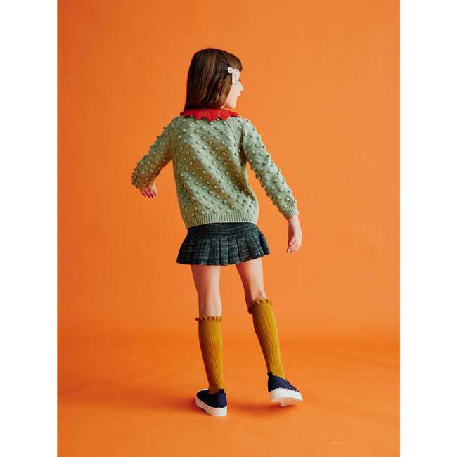 Popcorn Knit Buttoned Cardigan, Mojave - Cardigans - 6