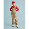 Boiled Wool Knit Kitchen Plaid Overall, Bottle Green - Overalls - 2