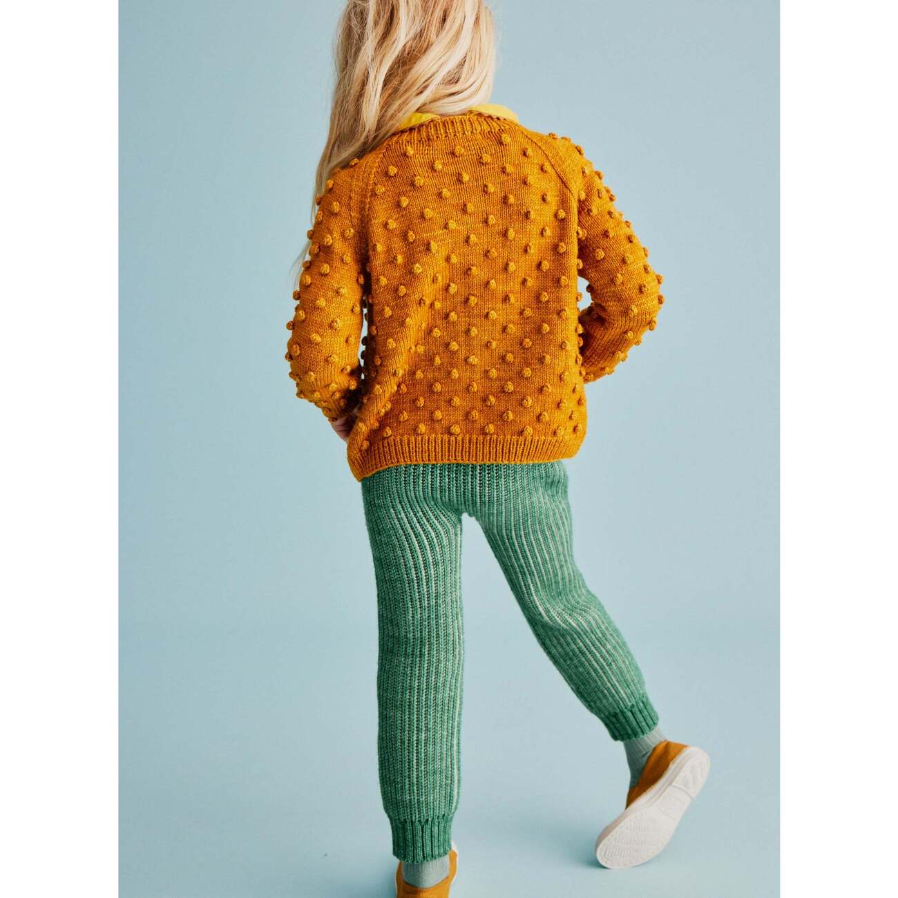 misha and puff Rainbow vest Marigold