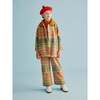 Boiled Wool Knit Kitchen Plaid Overall, Bottle Green - Overalls - 5