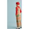 Boiled Wool Knit Kitchen Plaid Overall, Bottle Green - Overalls - 6