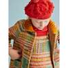 Boiled Wool Knit Kitchen Plaid Coat, Bottle Green - Jackets - 6