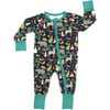 Night Forest Bamboo Convertible Baby Pajama - Pajamas - 1 - thumbnail