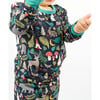 Night Forest Bamboo Long Sleeve Kids Pajama Pants Set - Pajamas - 2