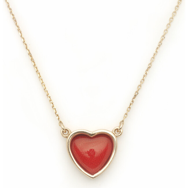 Kids Sweetheart Necklace, Red