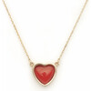 Kids Sweetheart Necklace, Red - Necklaces - 1 - thumbnail