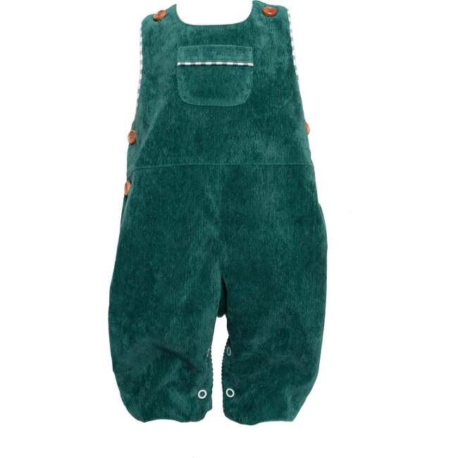 Corduroy Jon Jon, Green - Overalls - 2