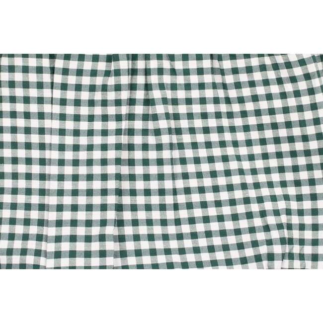 Gingham Bubble Romper, Green - Rompers - 4