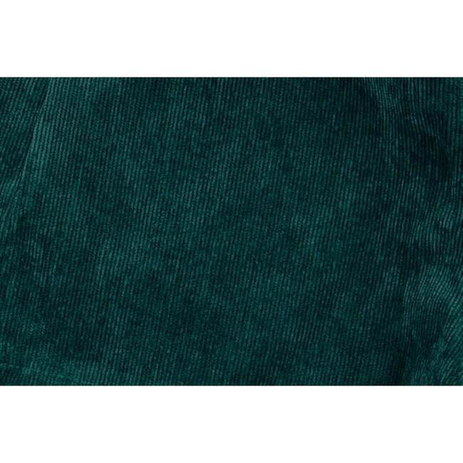 Corduroy Scalloped Hem Shorts, Green - Shorts - 4