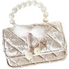 Ivory Velvet Fur Bow Purse - Bags - 1 - thumbnail