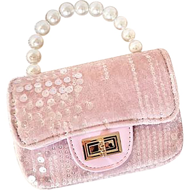 Light Pink Sequins Little Lady Purse - Bags - 3