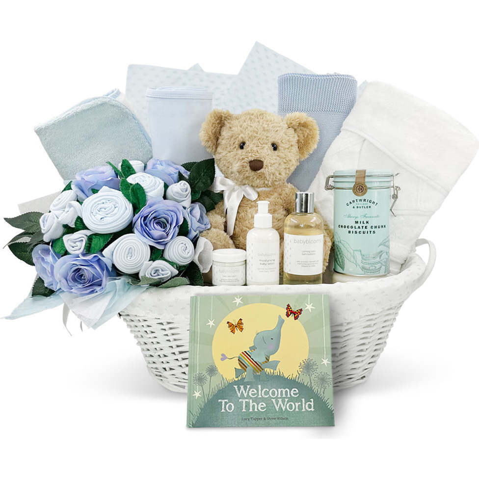 Welcome to the World Hamper, Blue - Mixed Apparel Set - 1