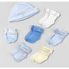 Welcome Baby Clothes Posy, Blue - Mixed Apparel Set - 4