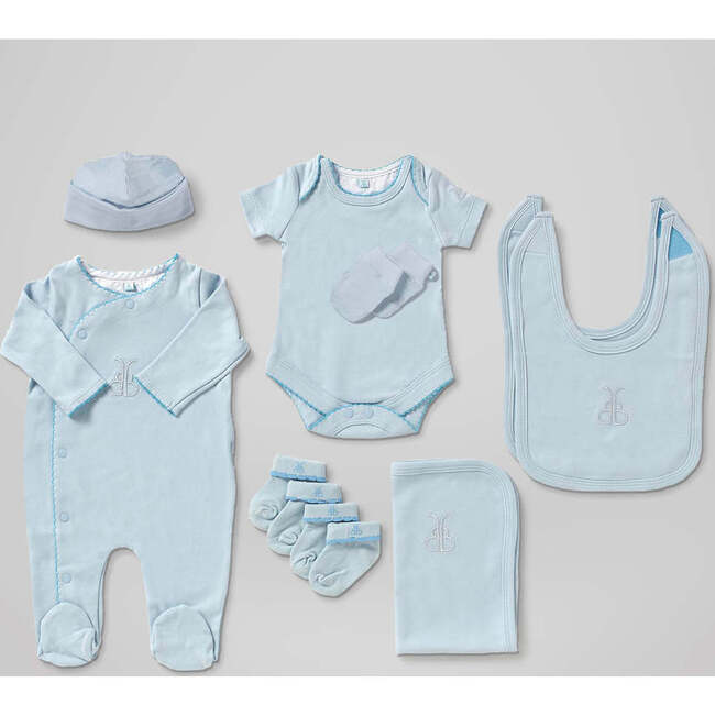 Welcome to the World Hamper, Blue - Mixed Apparel Set - 3