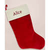 Personalized Christmas Stocking, Red - Stockings - 2