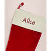 Personalized Christmas Stocking, Red - Stockings - 3