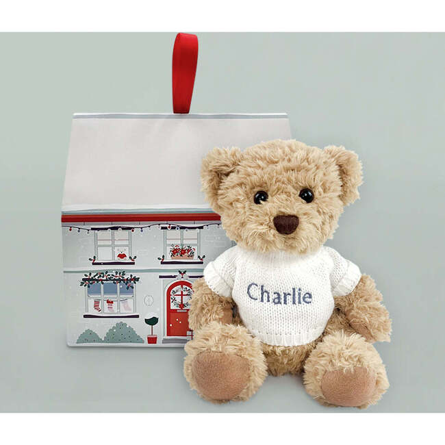 Personalized Send a Christmas Cuddle Bear, Red - Plush - 3