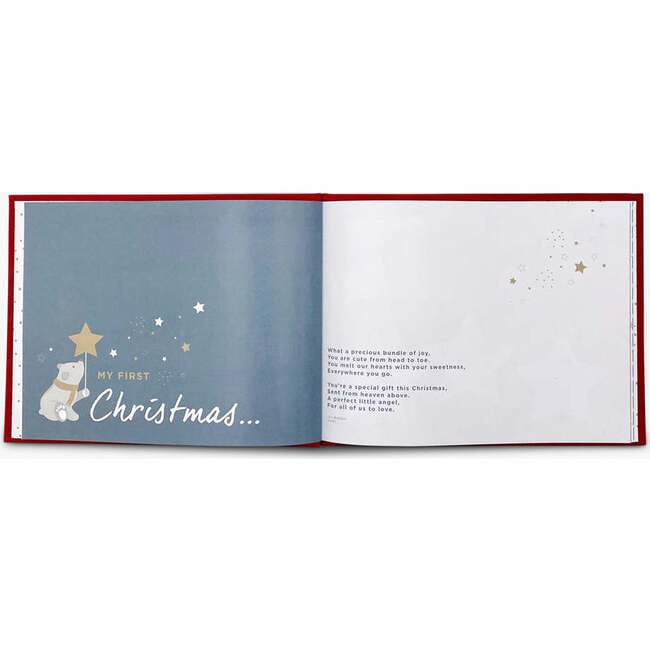 Baby's First Christmas Keepsake Journal with Personalized Berkeley Bear, Red - Mixed Gift Sets - 4